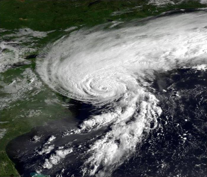 Arial photo of a hurricane